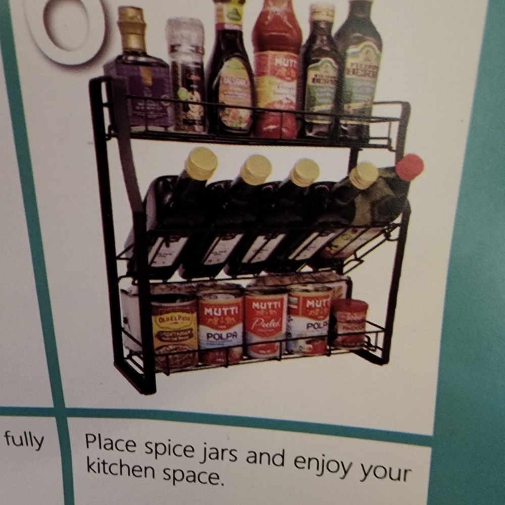 Spice jar rack